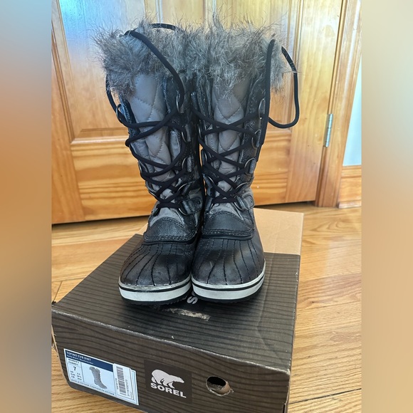 SOREL Tofino Waterproof Winter Snow Boots Gray / Black  Women's Size 7 - Picture 7 of 7